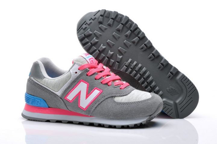 new balance sneakers dames grijs roze